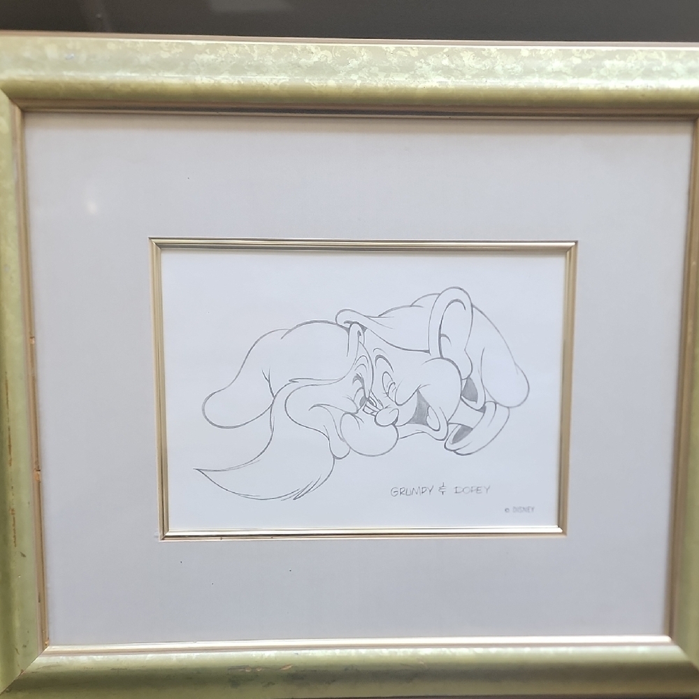 Gold Framed Art Sketch